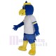 Weißer Jersey Sport Blauer Vogel Maskottchen-Kostüm Tier