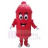 Bouche d'incendie des services publics rouges Mascotte Costume Pour les têtes de mascotte adultes