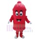Bouche d'incendie des services publics rouges Mascotte Costume Pour les têtes de mascotte adultes