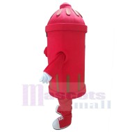 Boca de incendios de servicios públicos rojos Disfraz de mascota Cabezas de mascota para adultos