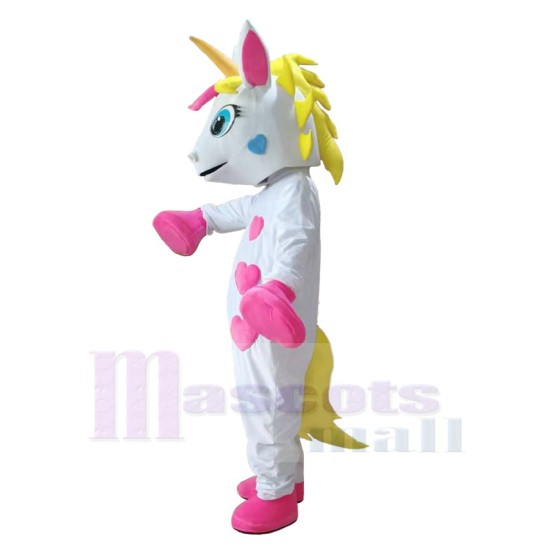 Unicornio Blanco Disfraz de mascota Cabezas de mascota para adultos