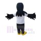 White T-shirt Black Hawk Mascot Costume Animal
