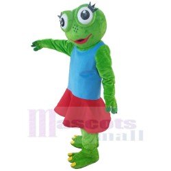 Mädchen Frosch Maskottchen-Kostüm Für Erwachsene Maskottchenköpfe