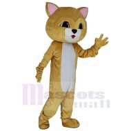 Entzückende braune Katze Maskottchen-Kostüm Tier