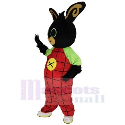Black Easter Bunny Mascot Costume Animal