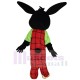 Disfraz de mascota de conejito de Pascua negro Animal