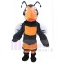 Schwarze und orange Bienenhornisse Maskottchen-Kostüm Insekt