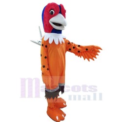 Orange Pheasant Mascot Costume Animal