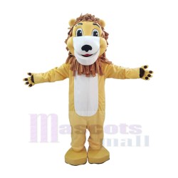 Mignon, sourire, lion Mascotte Costume Animal