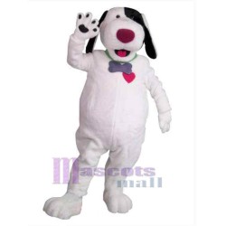 Lovely White Dog Mascot Costume Animal