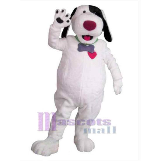 Lovely White Dog Mascot Costume Animal