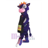 Purple Cow Adult Mascot Costume Animal