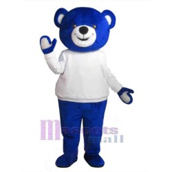 Blue Bear Mascot Costume Animal