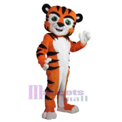 Tiger with Green Eyes Mascot Costume Animal