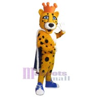 Cheetah King Mascot Costume Animal