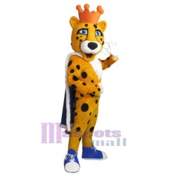 König der Geparden Maskottchen-Kostüm Tier
