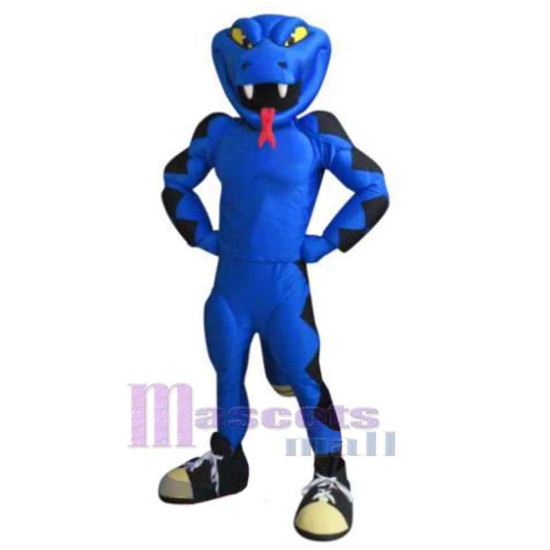 Blauer Rattler Maskottchen-Kostüm Tier