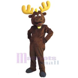 Happy Moose Mascot Costume Animal