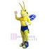 Strong Yellow Bee Mascot Costume Insect