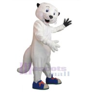 Weißer Otter Maskottchen-Kostüm Tier