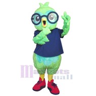 Green Bird Mascot Costume Animal