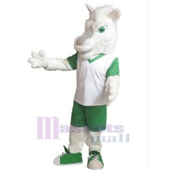 White Horse Mascot Costume Animal