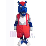 Azul pony caballo Disfraz de mascota Animal