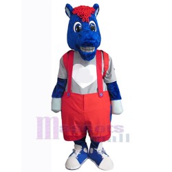 Blue Pony Horse Mascot Costume Animal