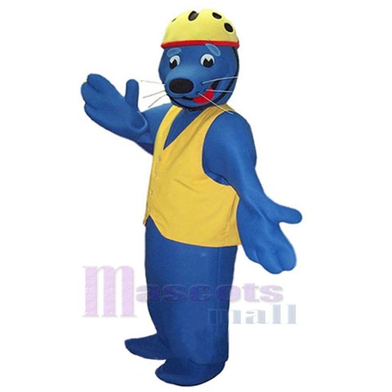 Blau Siegel Maskottchen-Kostüm Tier