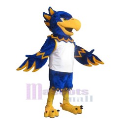 Blue and Golden Hawk Mascot Costume Animal