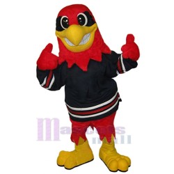 Red Hawk Mascot Costume Animal