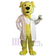 Chien docteur jaune Mascotte Costume Animal