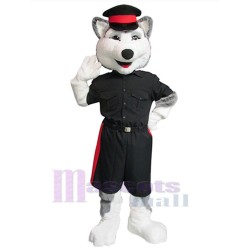 Police Husky Dog Mascot Costume Animal