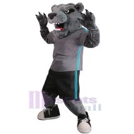 Fierce Grey Bear Mascot Costume Animal