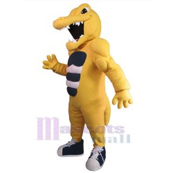 Golden Gator Mascot Costume Animal
