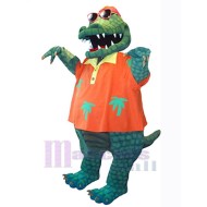 Lässiges Krokodil Maskottchen-Kostüm Tier