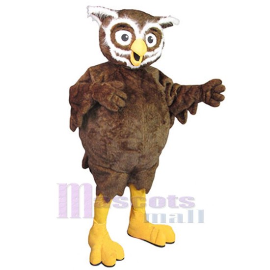 Braune Eule für Erwachsene Maskottchen-Kostüm Tier