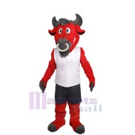 Rot Stier Maskottchen-Kostüm Tier