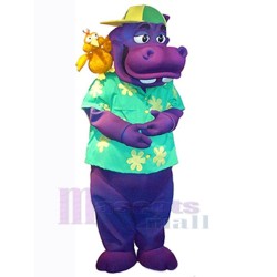 Casual Hippo Mascot Costume Animal