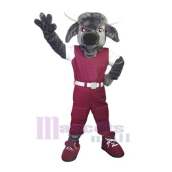 Bull with Red Eyes Mascot Costume Animal