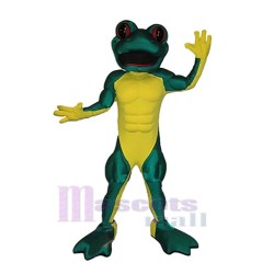 Muscle Grenouille Mascotte Costume Animal