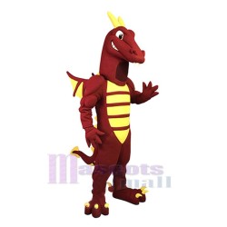 Rouge Dragon Mascotte Costume Animal