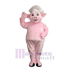 Lovely Chef Pig Mascot Costume Animal