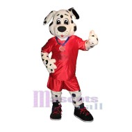Sportlicher Dalmatiner Hund Maskottchen-Kostüm Tier