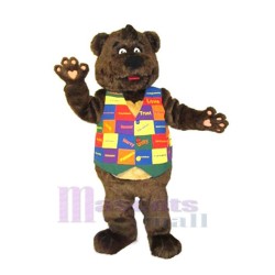 Bear in the Vest Mascot Costume Animal