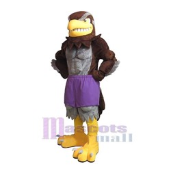 Brown Falcon Mascot Costume Animal