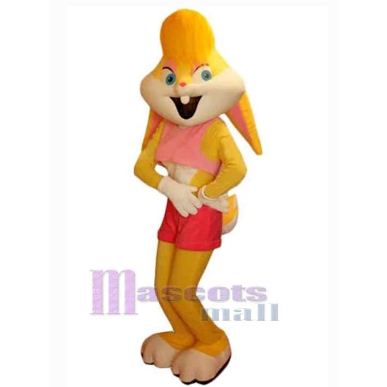 Lapin jaune Mascotte Costume Animal