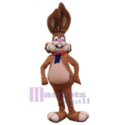 Dibujos animados conejito marrón Disfraz de mascota Animal