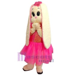 Rosa Kleiderhäschen Maskottchen-Kostüm Tier