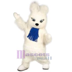 Blanc Lapin Mascotte Costume Animal
